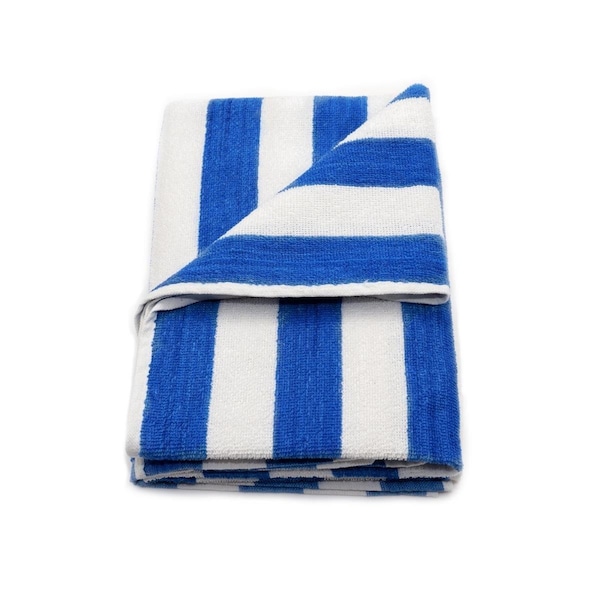 Kd Bufe GOC Cotton Vat Dyed Blue Stripes Pool Towel Blue, 3PK - KD3175357