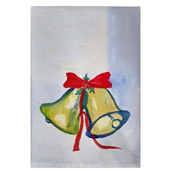 Betsy Drake Betsy Drake GT793 20 x 20 in. Christmas Bells Guest Towel - GT793