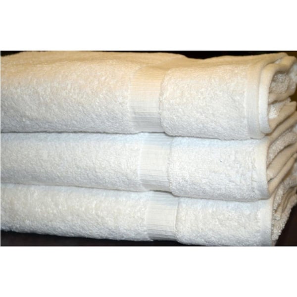 Kd Bufe GOB Collection Cotton Bath Towels White , 6PK - KD3171239