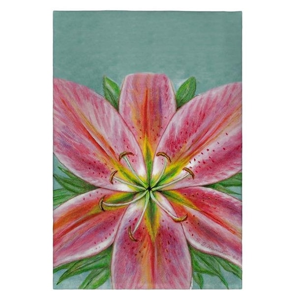 Betsy Drake Betsy Drake GT701 Pink Lily Guest Towel - 20 x 20 in. - GT701