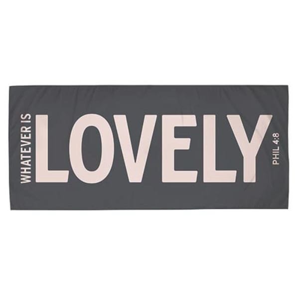 Fixturesfirst 35 x 78 in. Whatever is Lovely Quick Dry Beach Towel - FI3327573