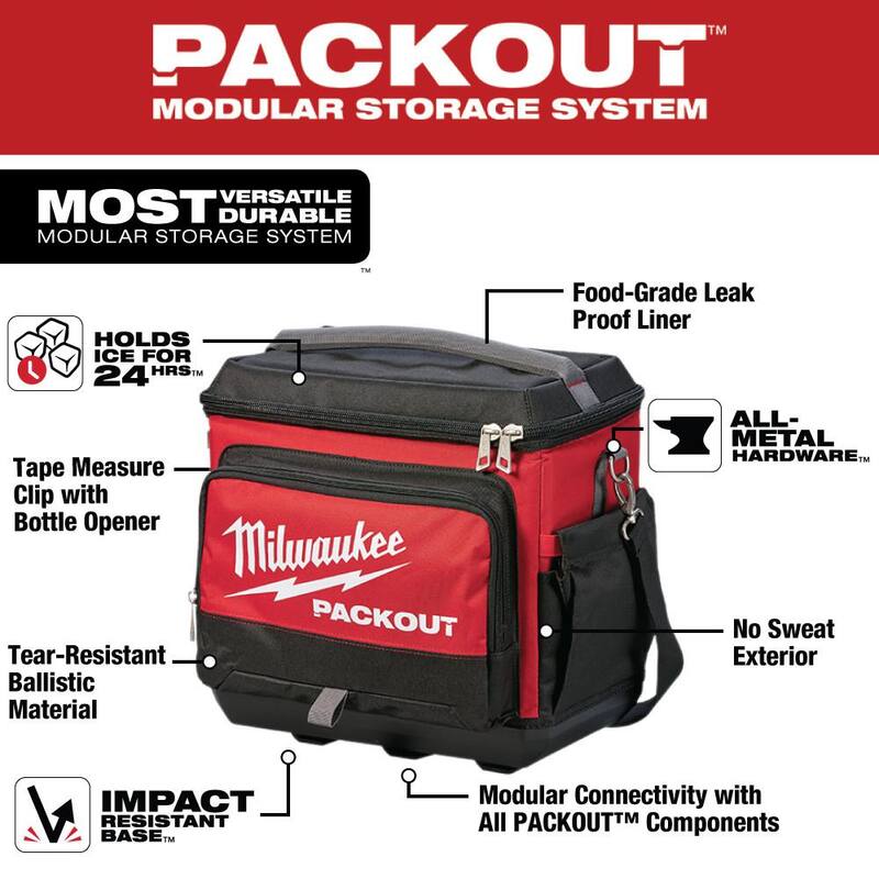 Milwaukee 15 in. PACKOUT Tool Backpack with PACKOUT Cooler Bag - 48-22-8301-48-22-8302