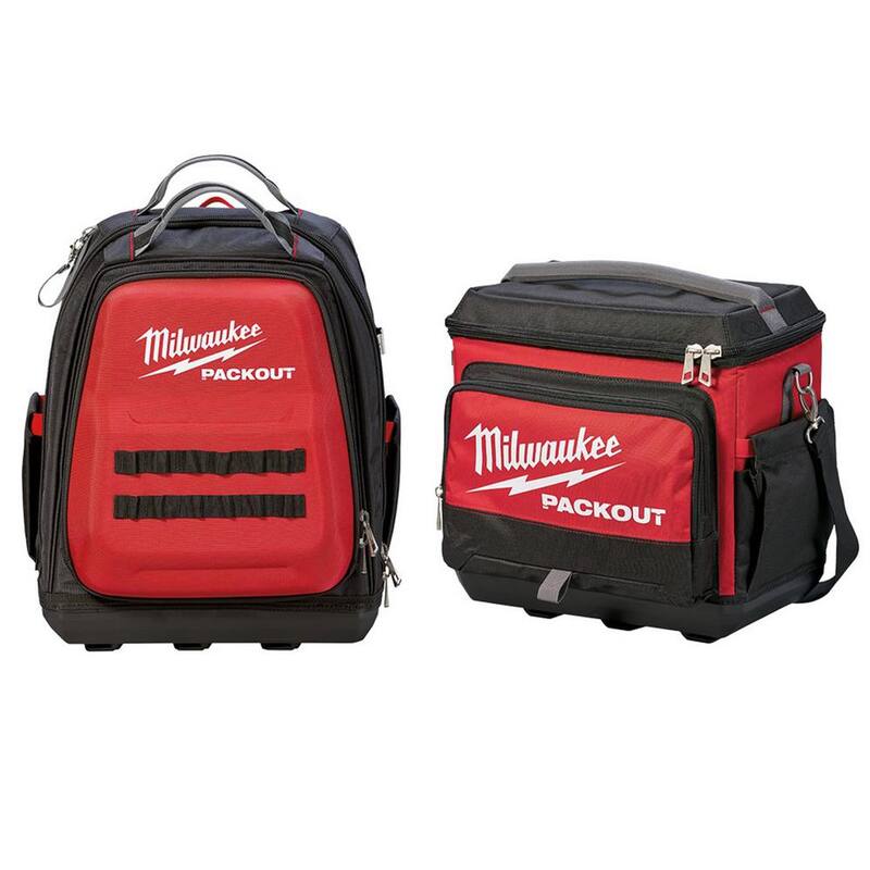 Milwaukee 15 in. PACKOUT Tool Backpack with PACKOUT Cooler Bag - 48-22-8301-48-22-8302