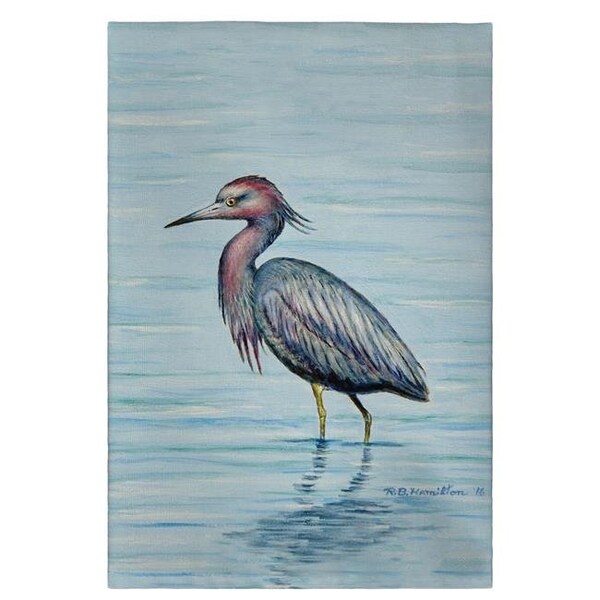 Betsy Drake Betsy Drake GT492 Dicks Little Blue Heron Guest Towel - 20 x 20 in. - GT492