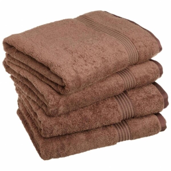 Superior Superior Egyptian Cotton 4-Piece Bath Towel Set  Mocha - NS BTOWEL MO
