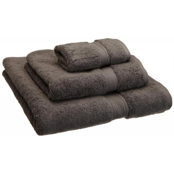 Superior 900GSM Egyptian Cotton 3-Piece Towel Set  Charcoal - 900GSM 3 PC SET CL