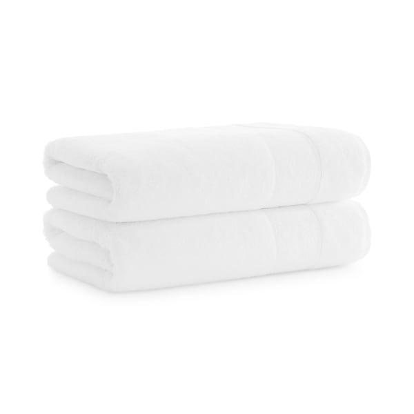 Monarch Brands Turkish Bath Towels, 30in x 60in, Solid , White, 2PK - PNP-BT-TS-3060-18-WHT