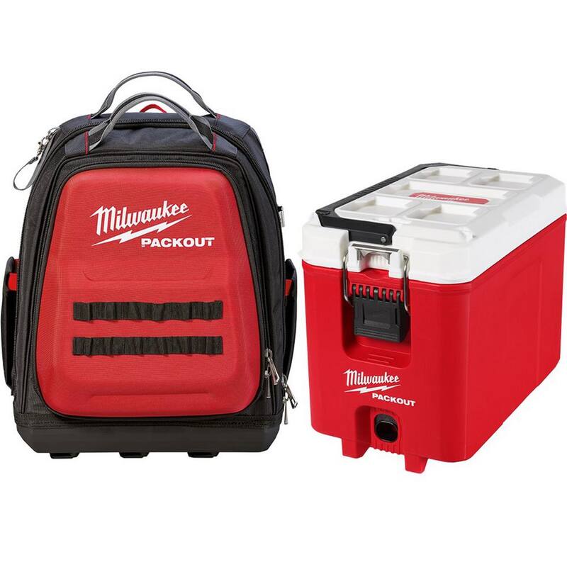 Milwaukee 15 in. PACKOUT Backpack with 16 Qt. Cooler - 48-22-8301-48-22-8460