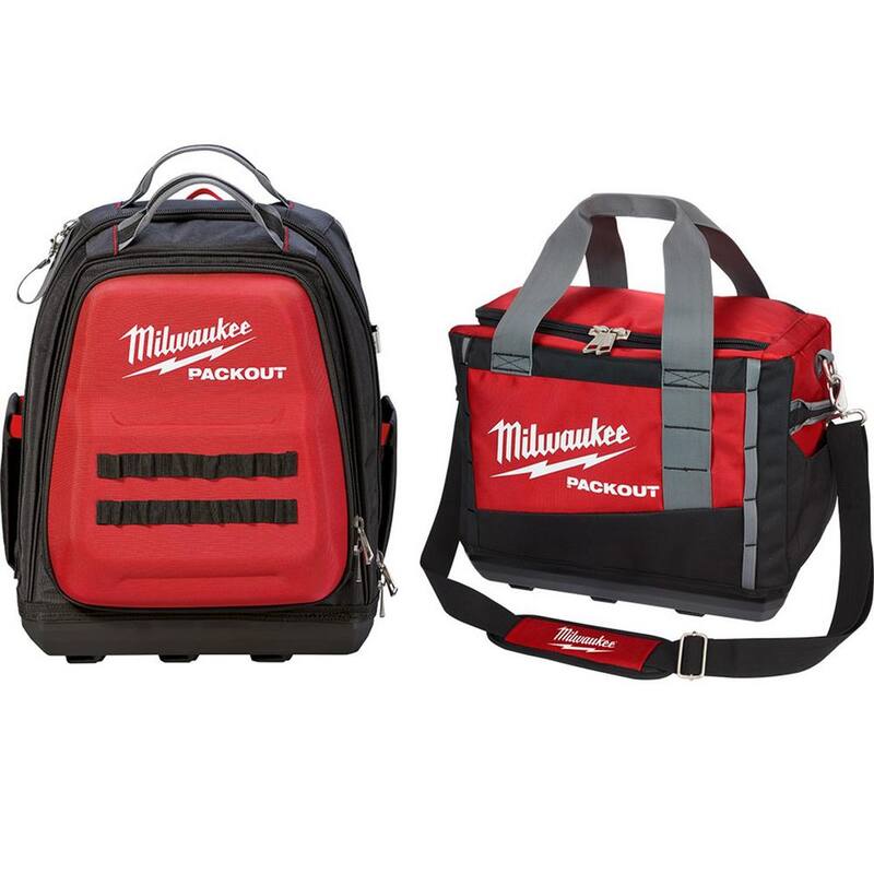 Milwaukee 15 in. PACKOUT Backpack with 15 in. Tool Bag - 48-22-8301-48-22-8321