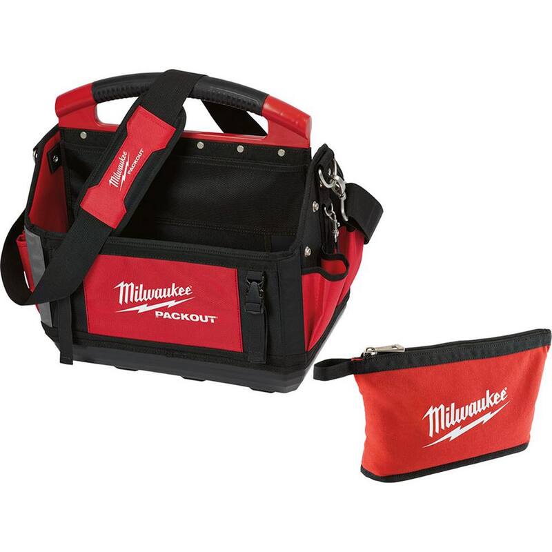 Milwaukee 15 in. PACKOUT Tote with Tool Bag - 48-22-8315-48-22-8180
