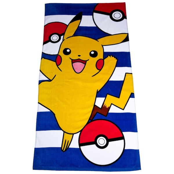 Pokemon 30 x 60 in.  Electric Pikachu Beach Towel - 855845