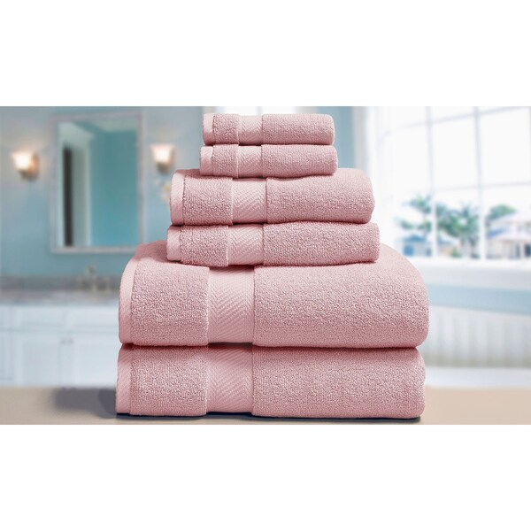 Blue Ridge Luxury Towel Set (6-Piece), Pink - EL900015