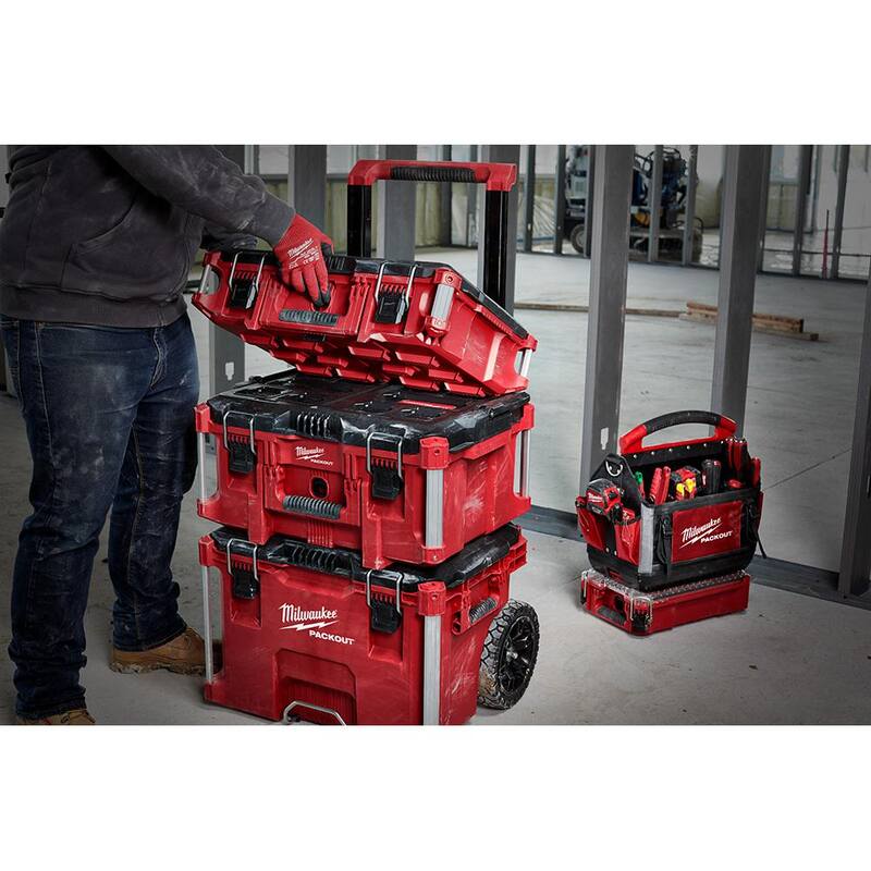 Milwaukee PACKOUT Tote & Hand Tool Set (10-Piece) - 48-22-8315-48-22-2706-48-22-6331