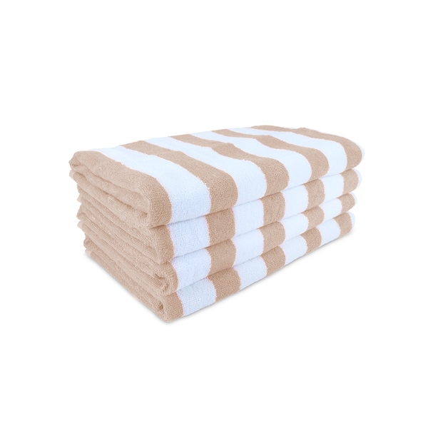 Monarch Brands Cali Cabana Towels , Beige, 32PK - CALICABANA-BGE-CS