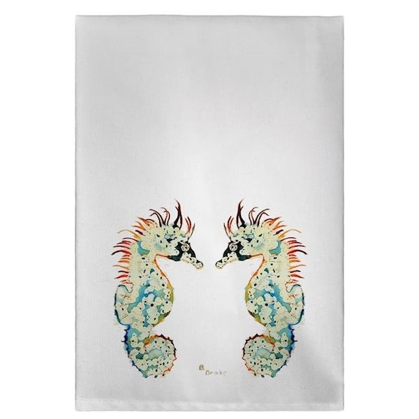 Betsy Drake Betsy Drake GT388 Seahorses Guest Towel - 20 x 20 in. - GT388