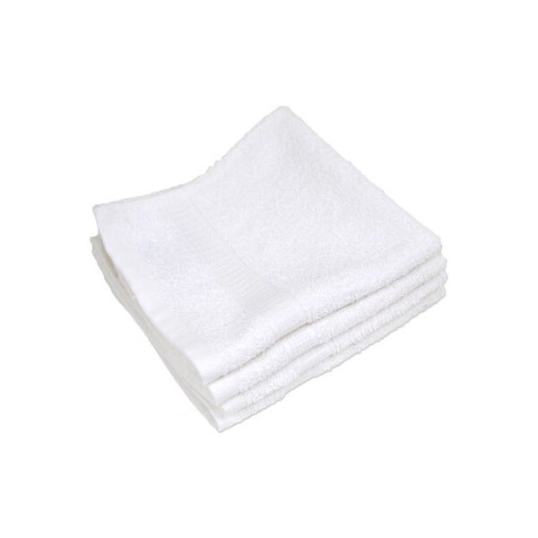 R & R Textile Mills R&R Textile - Spa & Comfort Wash Cloth - 13in x 13in - White - 12 Pack - X03120