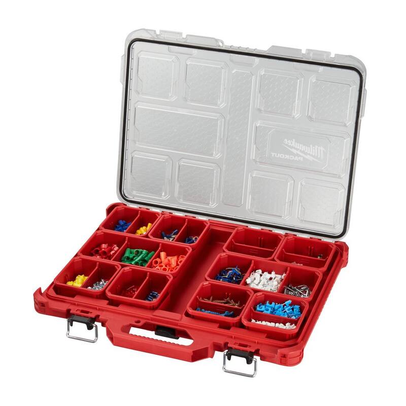 Milwaukee PACKOUT 11-Compartment Low-Profile Small Parts Organizer (5-Pack) - 48-22-8431x5