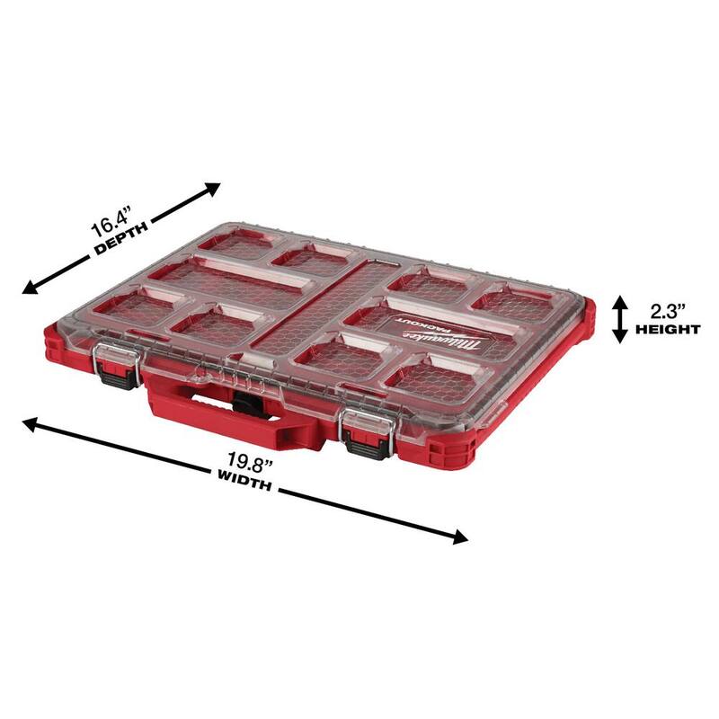 Milwaukee PACKOUT 11-Compartment Low-Profile Small Parts Organizer (5-Pack) - 48-22-8431x5