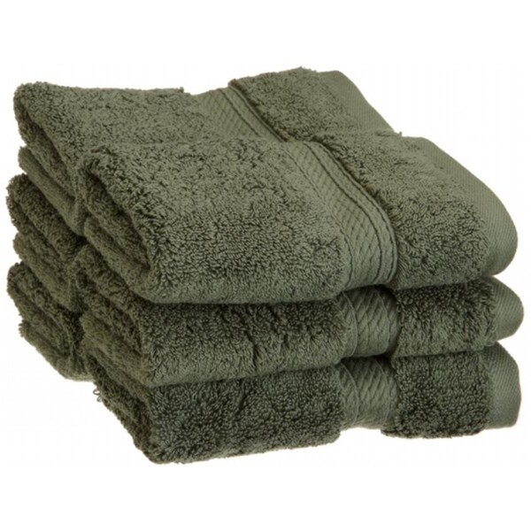 Superior 900GSM Egyptian Cotton 6-Piece Face Towel Set  Forest Green - 900GSM FACE FG