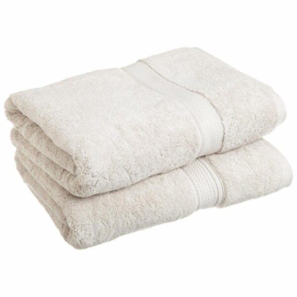 Superior 900GSM Egyptian Cotton 2-Piece Bath Towel Set  Stone - 900GSM BATH ST
