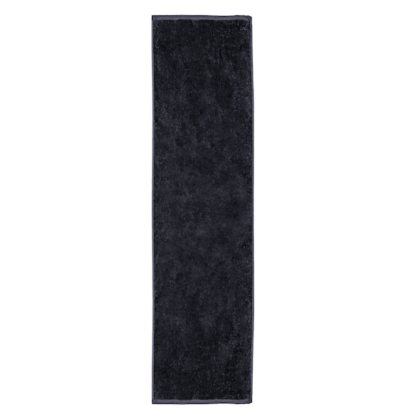 Towelsoft Premium Terry Velour fitnes Towel, 12 inch x 44 inch Black - FITNESS-EV1411-BLK