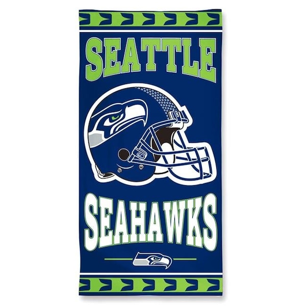 Signed And Sealed Seattle Seahawks Beach Towel - New Design - SI21560