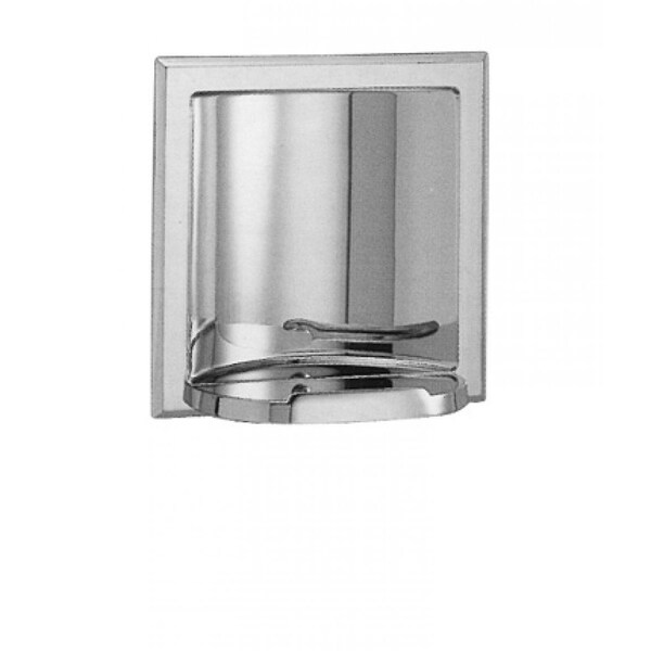 American Imaginations 5.125 in. x 5.125 in. Chrome Plated Soap Dish - AI-34942