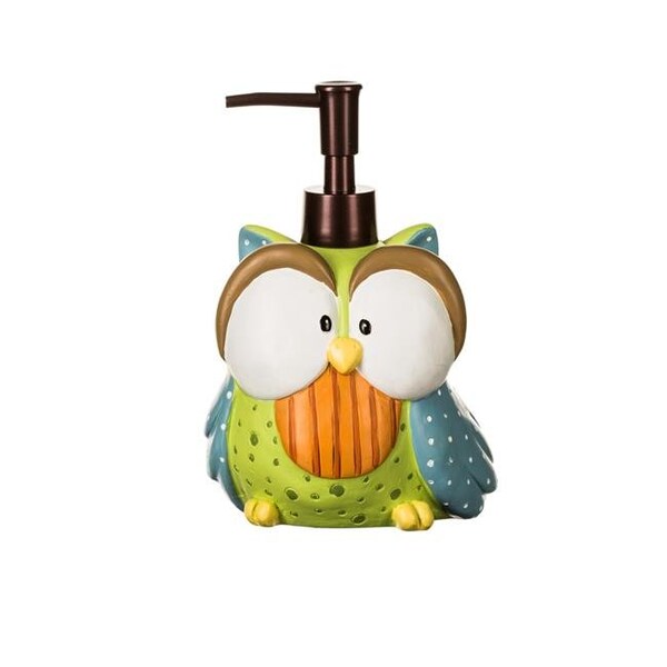 Borders Unlimited Borders Unlimited 90026 Whos Hoo Owl Lotion & Soap Dispenser; Multi Color - 90026