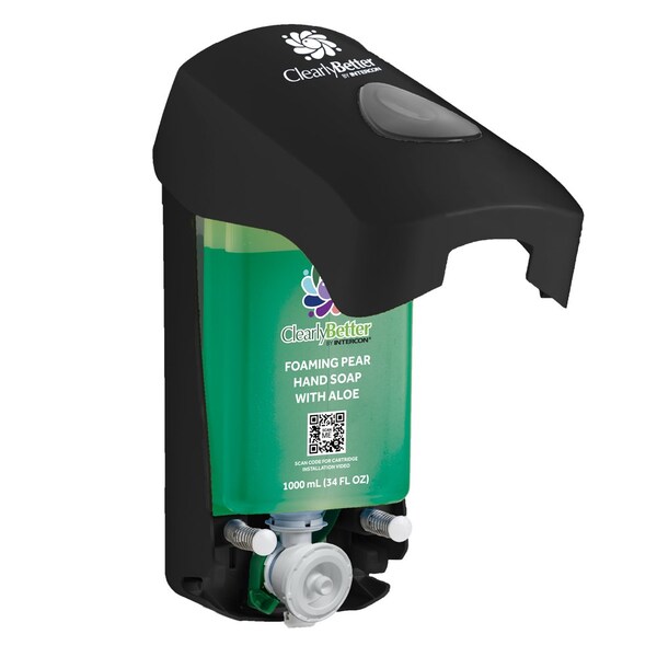 Intercon Chemical CLEARLY BETTER MULTI-FLEX MANUAL FOAM DISPENSER BLACK - EQ-HW 01EA-MFLMANL