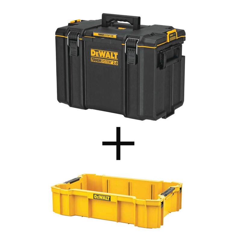 DEWALT TOUGHSYSTEM 2.0 22 in. Extra Large Tool Box and 2.0 Deep Tool Tray - DWST08400WST08120