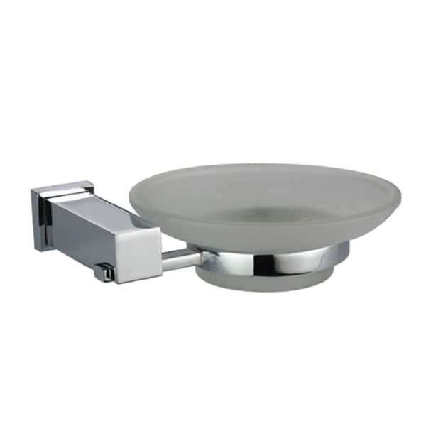Dawn Kitchen & Bath Products Dawn Kitchen  Glass Soap Dish With Square Series Holder - 8201