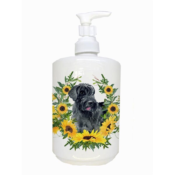 Carolines Treasures Giant Schnauzer Ceramic Soap Dispenser - CK2852SOAP