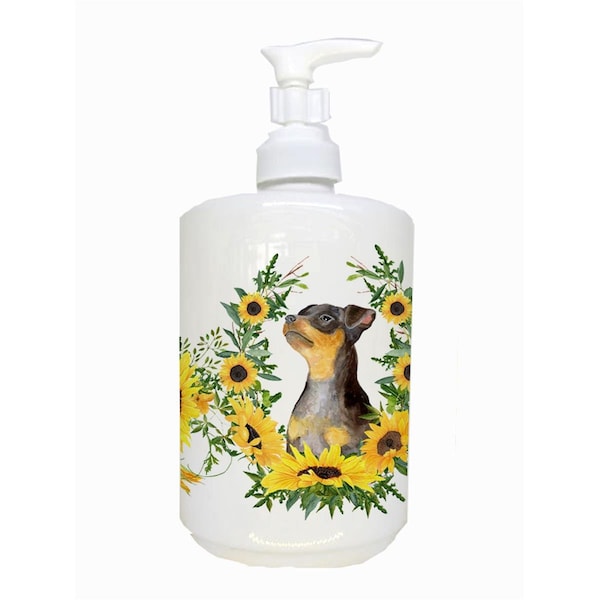 Carolines Treasures Miniature Pinscher No.2 Ceramic Soap Dispenser - CK2916SOAP