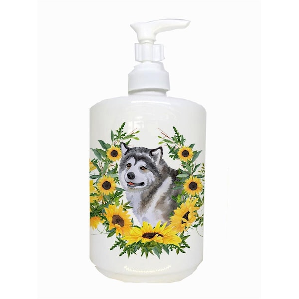 Carolines Treasures Alaskan Malamute Ceramic Soap Dispenser - CK2830SOAP