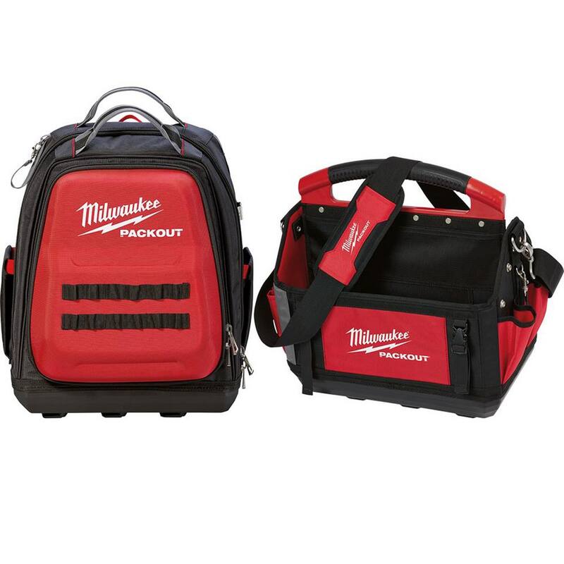 Milwaukee 15 in. PACKOUT Backpack with 15 in. Tote - 48-22-8301-48-22-8315
