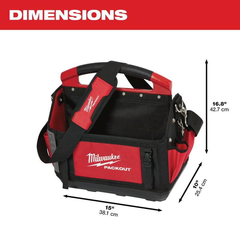 Milwaukee 15 in. PACKOUT Backpack with 15 in. Tote - 48-22-8301-48-22-8315