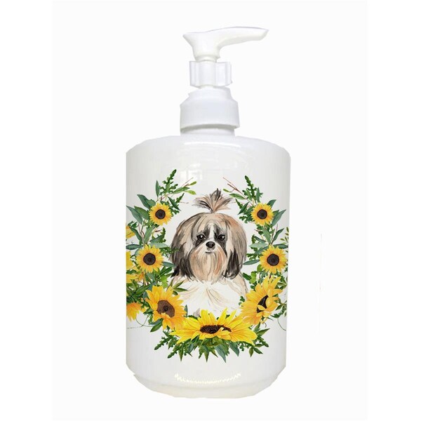 Carolines Treasures Shih Tzu Ceramic Soap Dispenser - CK2961SOAP