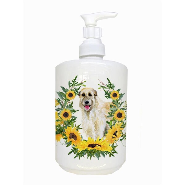 Carolines Treasures Irish Wolfhound Ceramic Soap Dispenser - CK2862SOAP