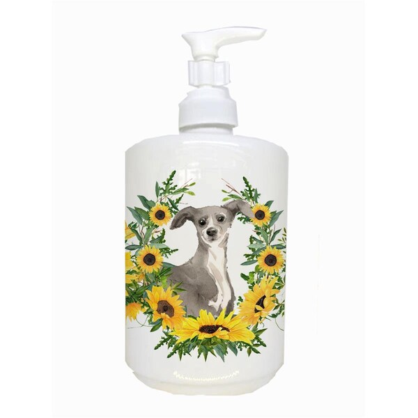 Carolines Treasures Italian Greyhound Ceramic Soap Dispenser - CK2936SOAP