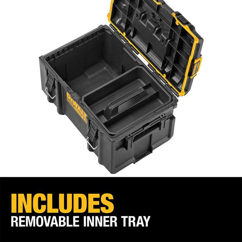 DEWALT Toughsystem 2.0 Large Tool Box and 2.0 Shallow Tool Tray - DWST08300WST08110