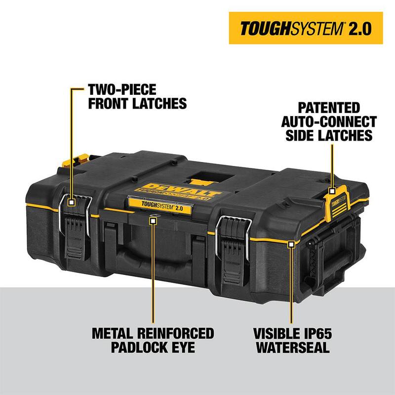 DEWALT Toughsystem 2.0 22 in. Extra Large Tool Box and 2.0 Small Tool Box - DWST08400WST08165