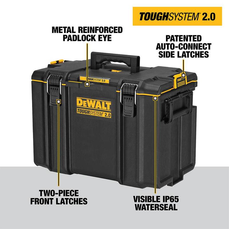 DEWALT Toughsystem 2.0 22 in. Extra Large Tool Box and 2.0 Small Tool Box - DWST08400WST08165