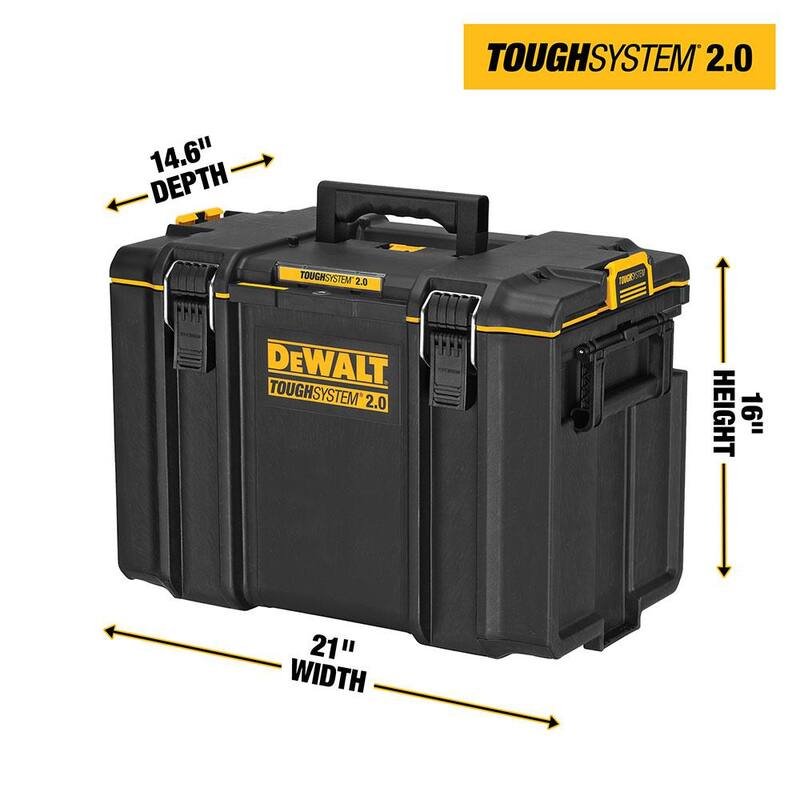 DEWALT Toughsystem 2.0 22 in. Extra Large Tool Box and 2.0 Small Tool Box - DWST08400WST08165
