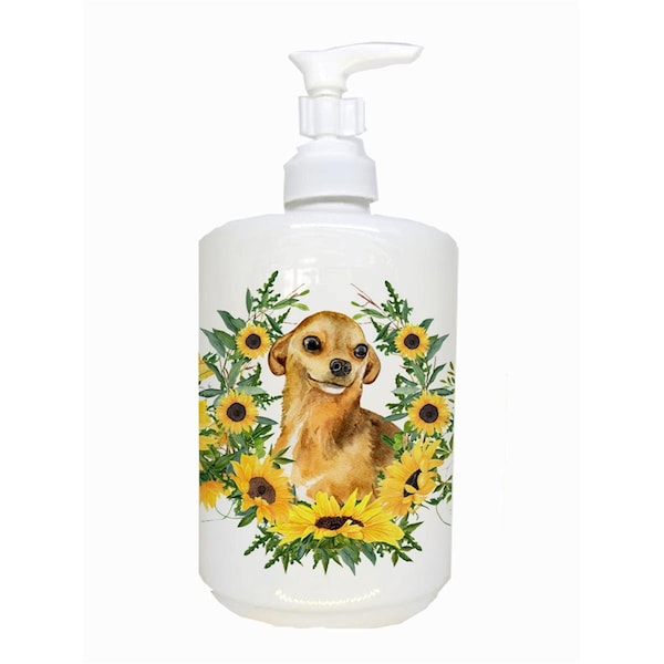 Carolines Treasures Chihuahua Ceramic Soap Dispenser - CK2850SOAP
