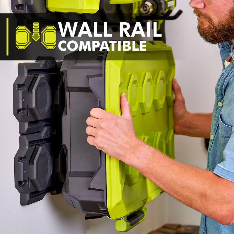 RYOBI 22.7 in. LINK Rolling Tool Box with LINK Standard Tool Box and LINK Tool Crate - STM201-STM101-STM104