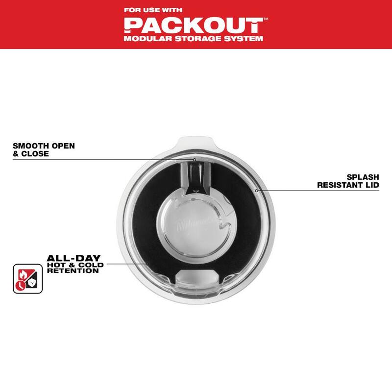Milwaukee PACKOUT 20 oz. Tumbler Lid - 48-22-8392L