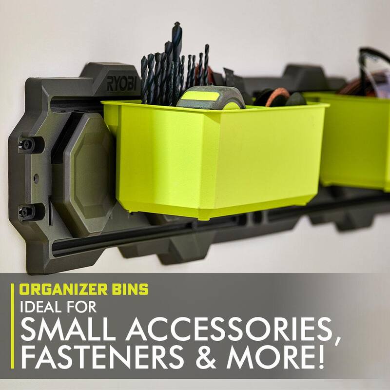 RYOBI LINK Medium Tool Box with LINK Compact 6-Compartment Modular Small Parts Organizer Tool Box - STM102-STM304