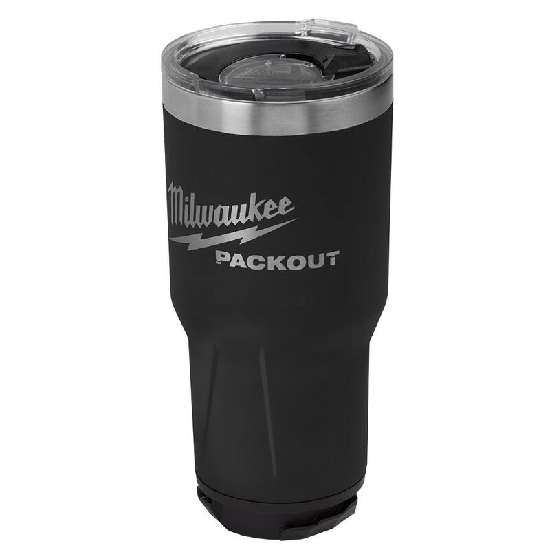 Milwaukee PACKOUT Red and Black 30 oz. Tumbler (2-Pack) - 48-22-8393R-48-22-8393B