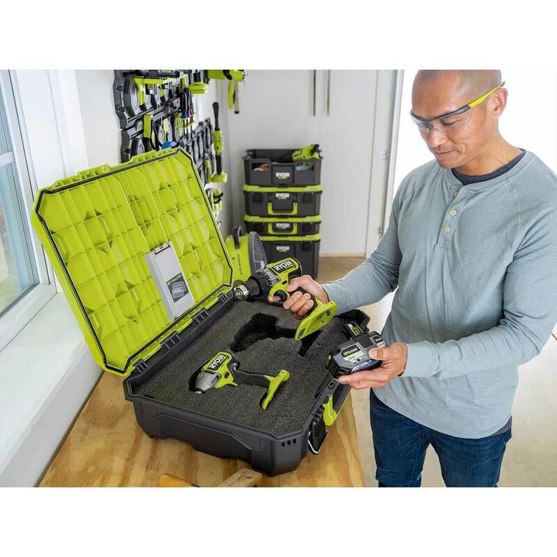 RYOBI LINK Medium Tool Box and Tool Box Foam Insert - STM102-STM307