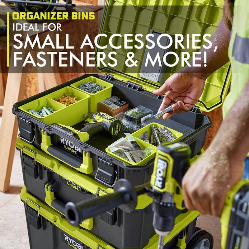 RYOBI LINK Medium Tool Box and Tool Box Foam Insert - STM102-STM307